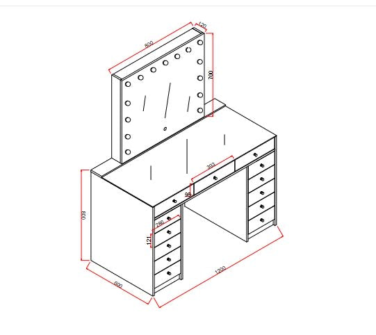 Lumi Vanity Make up Station